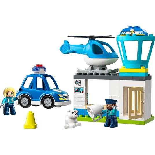 LEGO DUPLO 10959 Stazione Di Polizia ed Elicottero, Set per Bambini di 2+ Anni, Macchina Giocattolo con Luci e Sirene - 7