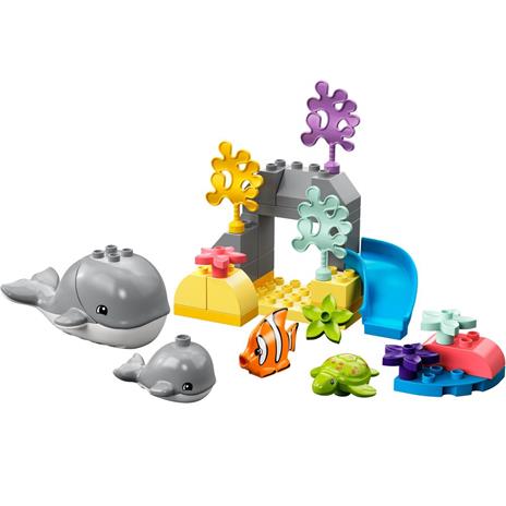 LEGO DUPLO 10972 Animali dellOceano, Giochi Educativi per Bambini dai 2 Anni con Tartaruga Giocattolo, Tappetino da Gioco - 9