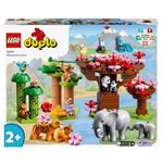 LEGO DUPLO 10974 Animali dellAsia, Tappetino da Gioco con Elefante Giocattolo e Mattoncino con Suoni, Giochi per Bambini