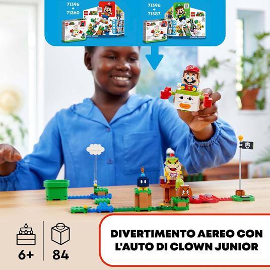 LEGO Super Mario 71396 Clown Koopa di Bowser Junior - Pack di Espansione, Set Costruzioni e Giocattoli per Bambini di 6+ Anni - 2