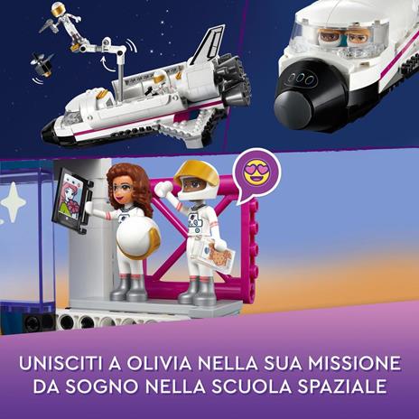 LEGO Friends 41713 L’Accademia dello Spazio di Olivia, Giochi Educativi per Bambini di 8+ Anni, con Razzo Spaziale Giocattolo - 4