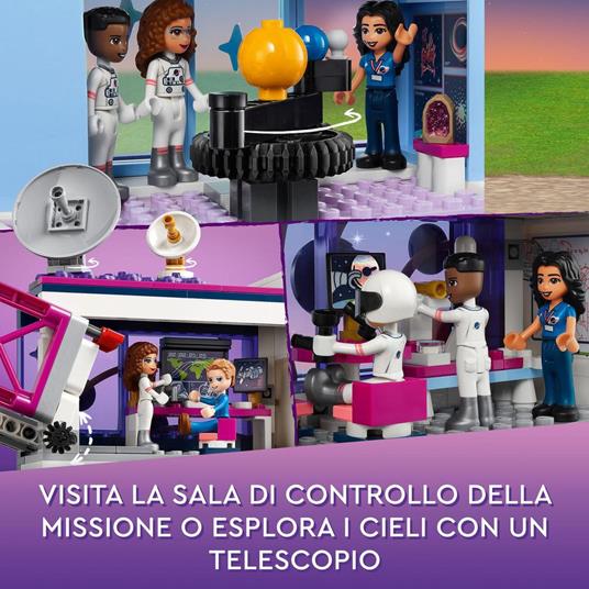 LEGO Friends 41713 L’Accademia dello Spazio di Olivia, Giochi Educativi per Bambini di 8+ Anni, con Razzo Spaziale Giocattolo - 5