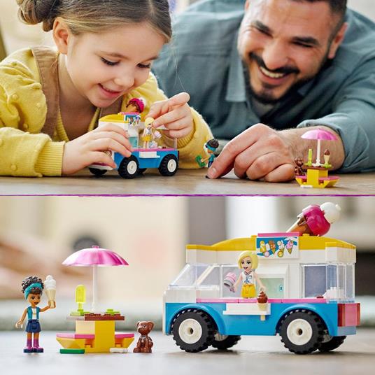 LEGO Friends 41715 Il Furgone dei Gelati, Set con Gelato e Cane Giocattolo,  con Mini Bamboline, Giochi per Bambini dai 4 Anni - LEGO - Friends -  Mestieri - Giocattoli