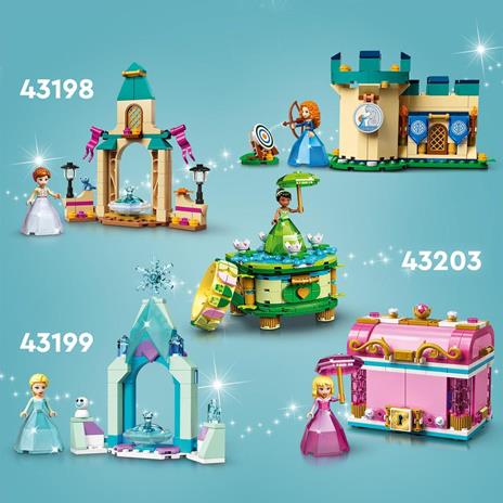 LEGO Disney 43198 Il Cortile del Castello di Anna, Giocattolo con Principessa Frozen 2, Collezione Abito Diamante - 7