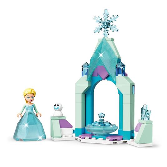 LEGO Disney 43199 Il Cortile del Castello di Elsa, Giocattolo con Principessa Frozen 2, Collezione Abito Diamante - 3