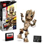 LEGO Marvel 76217 Io Sono Groot, Set Costruzioni con Modellino Marvel dei Guardiani della Galassia, Supereroe Giocattolo