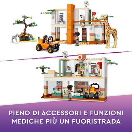 LEGO Friends 41717 Il Soccorso degli Animali di Mia, con Figure di Zebra e Giraffa Giocattolo, Giochi per Bambini dai 7 Anni - 3