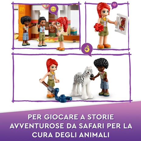 LEGO Friends 41717 Il Soccorso degli Animali di Mia, con Figure di Zebra e Giraffa Giocattolo, Giochi per Bambini dai 7 Anni - 4