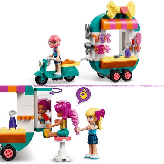 LEGO Friends 41719 Boutique di Moda Mobile, Parrucchiere e Accessori per Mini Bamboline, Giochi per Bambini dai 6 Anni - 4