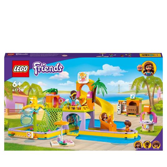 LEGO Friends 41720 Parco Acquatico, Piscina con Scivolo con Mini Bamboline,  Idea Regalo, Giochi per Bambini dai 6 Anni - LEGO - Friends - Edifici e  architettura - Giocattoli