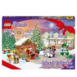 LEGO Friends 41706 Calendario dell'Avvento, Set 2022, 24 Giochi Creativi Natalizi con Babbo Natale, Pupazzo di Neve e Renne