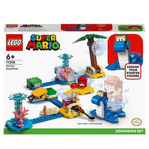 Giocattolo LEGO Super Mario 71398 Lungomare di Dorrie - Pack di Espansione, Giocattoli per Bambini dai 6 Anni in su con Granchio LEGO