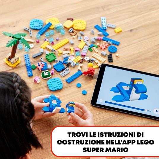 LEGO Super Mario 71398 Lungomare di Dorrie - Pack di Espansione, Giocattoli per Bambini dai 6 Anni in su con Granchio - 6