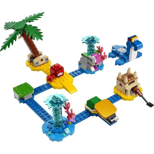 LEGO Super Mario 71398 Lungomare di Dorrie - Pack di Espansione, Giocattoli per Bambini dai 6 Anni in su con Granchio - 7