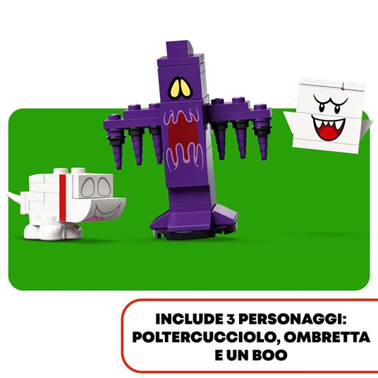 LEGO Super Mario Atrio di Luigi's Mansion - Pack di Espansione, Giocattolo da Costruire per Bambini con Ombretta e Boo, 71399 - 5