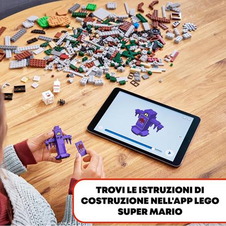 LEGO Super Mario Atrio di Luigi's Mansion - Pack di Espansione, Giocattolo da Costruire per Bambini con Ombretta e Boo, 71399 - 6