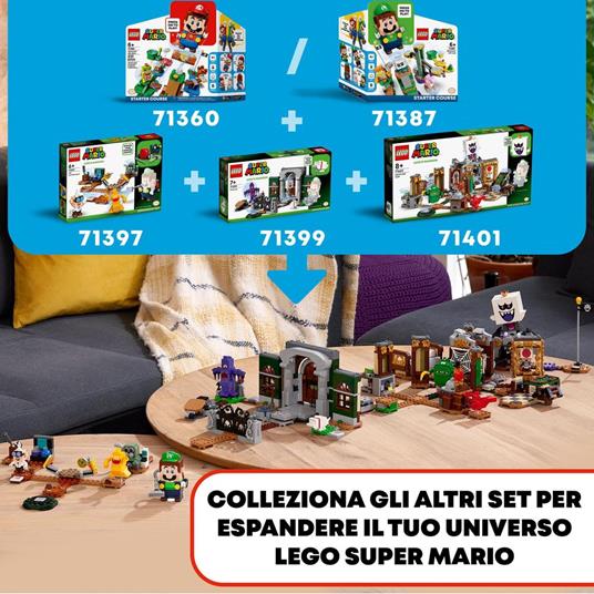 LEGO Super Mario Caccia ai Fantasmi di Luigi?s Mansion - Pack di Espansione, Set di Costruzioni con Toad e Re Boo, 71401 - 7