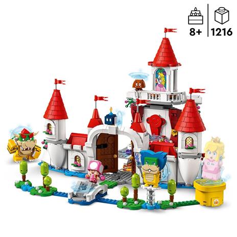 LEGO Super Mario 71408 Pack Espansione Castello di Peach, Giocattoli Creativi con 5 Figure, si Combina con gli Starter Pack - 3