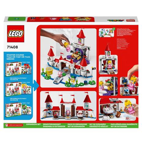 LEGO Super Mario 71408 Pack Espansione Castello di Peach, Giocattoli Creativi con 5 Figure, si Combina con gli Starter Pack - 9