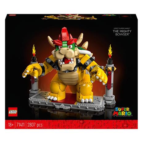 LEGO Super Mario 71411 Il Potente Bowser, Kit di Costruzioni per Adulti, Idee Regalo, Personaggio Snodabile 3D da Collezione