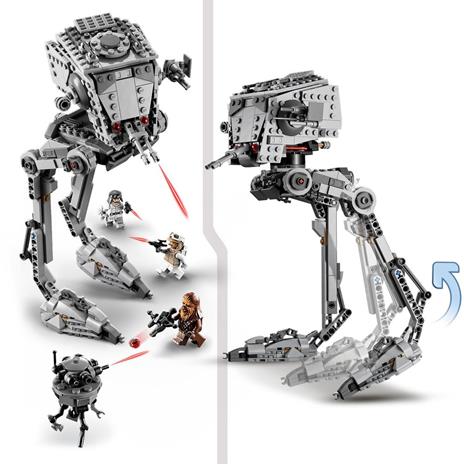 LEGO Star Wars AT-ST di Hoth con Minifigure di Chewbacca e Droide, Modellino del Film L'Impero Colpisce Ancora, 75322 - 4