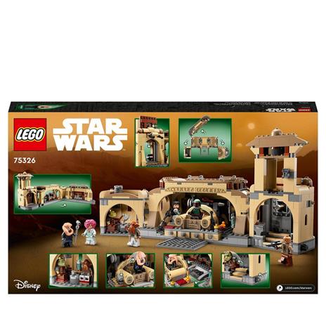 LEGO Star Wars 75326 La Sala del Trono di Boba Fett, Jabba con 7 Minifigure Guerre Stellari, Giochi per Bambini di 9+ Anni - 8