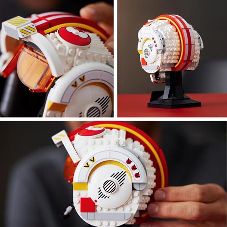 LEGO Star Wars 75327 Casco di Luke Skywalker (Red Five), Elmo da Collezione, Regalo per Adulti da Esposizione Guerre Stellari - 4