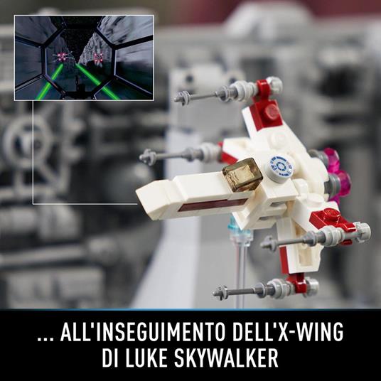 LEGO Star Wars 75329 Diorama Volo sulla Trincea della Morte Nera, Set Guerre Stellari per Adulti, TIE Advanced di Darth Vader - 5