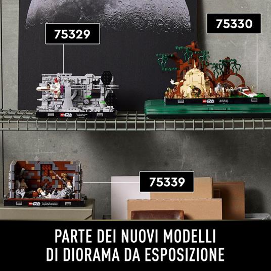 LEGO Star Wars 75330 Diorama Addestramento Jedi su Dagobah, Set Guerre Stellari per Adulti, Minifigure Yoda e Luke Skywalker - 6