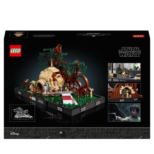 LEGO Star Wars 75330 Diorama Addestramento Jedi su Dagobah, Set Guerre Stellari per Adulti, Minifigure Yoda e Luke Skywalker - 8