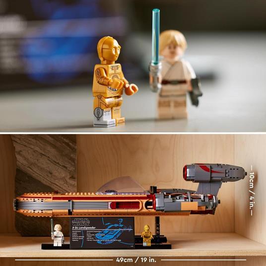 LEGO Star Wars 75341 LandSpeeder di Luke Skywalker, Ultimate Collector Series, Modellino da Costruire con Minifigure C-3PO - 7