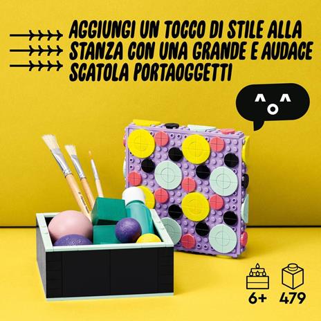 LEGO DOTS 41960 My Big Box, Fai da Te, Contenitore con Coperchio Portaoggetti, Regalo Creativo, Giochi per Bambini dai 6 Anni - 2