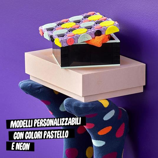 LEGO DOTS 41960 My Big Box, Fai da Te, Contenitore con Coperchio Portaoggetti, Regalo Creativo, Giochi per Bambini dai 6 Anni - 3
