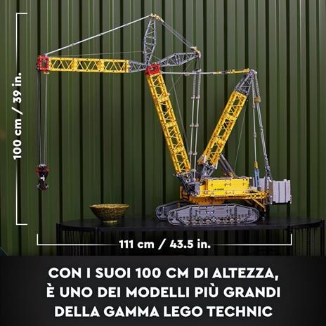 LEGO Technic 42146 Gru Cingolata Liebherr LR 13000 Veicolo da Cantiere Telecomandato con App Control+ Modellismo per Adulti - 5
