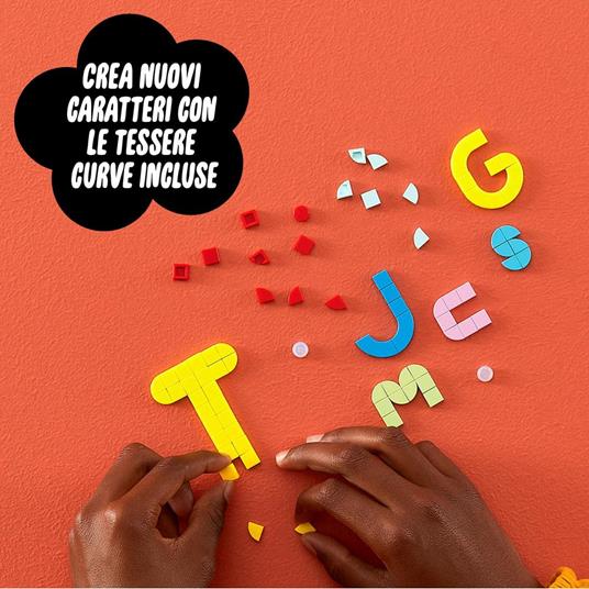LEGO DOTS 41950 MEGA PACK - Lettere e Caratteri, Lavoretti Creativi Fai Da Te per Decorare, Giochi per Bambini di 6+ Anni - 6