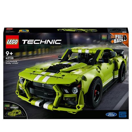 LEGO Technic 42138 Ford Mustang Shelby GT500, Modellino Auto da Costruire, Macchina Giocattolo, con App AR