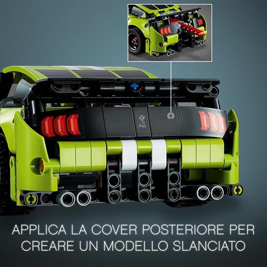 LEGO Technic 42138 Ford Mustang Shelby GT500, Modellino Auto da Costruire, Macchina Giocattolo, con App AR - 4