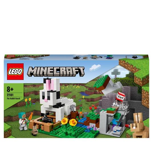 LEGO Minecraft 21181 Il Ranch del Coniglio, Giochi per Bambini e