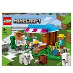 LEGO Minecraft 21184 La Panetteria, Villaggio di Neve, Casa Giocattolo con Creeper, Spada e Accessori, Giochi per Bambini