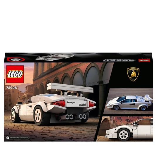 LEGO Speed Champions 76908 Lamborghini Countach, Giochi per Bambini di 8+ Anni, Auto Sportiva Giocattolo, Replica Supercar - 8