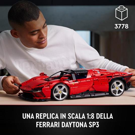 LEGO Technic 42143 Ferrari Daytona SP3, Modellino Auto da Costruire  Supercar Scala 1:8, Set Collezione Adulti, Idea Regalo - LEGO - Technic -  Automobili - Giocattoli