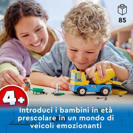 LEGO City Great Vehicles 60325 Autobetoniera, Camion Giocattolo, Giochi per Bambini dai 4 Anni in su con Veicoli da Cantiere - 2