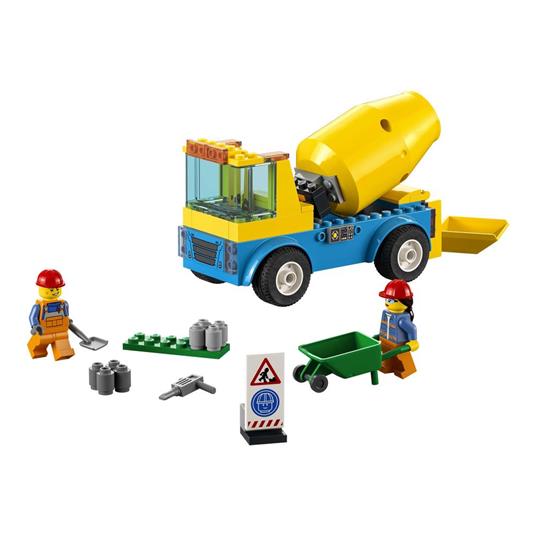 LEGO City Great Vehicles 60325 Autobetoniera, Camion Giocattolo, Giochi per Bambini dai 4 Anni in su con Veicoli da Cantiere - 8