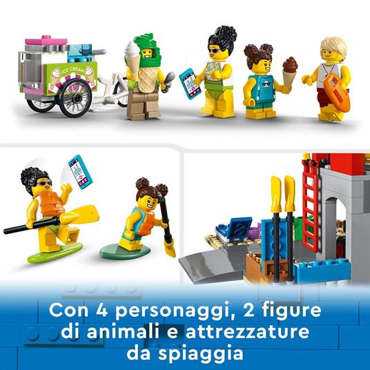 LEGO City 60328 Postazione del Bagnino, Set con ATV e Strada, Giocattoli Creativi, Idea Regalo, Giochi per Bambini e Bambine - 4
