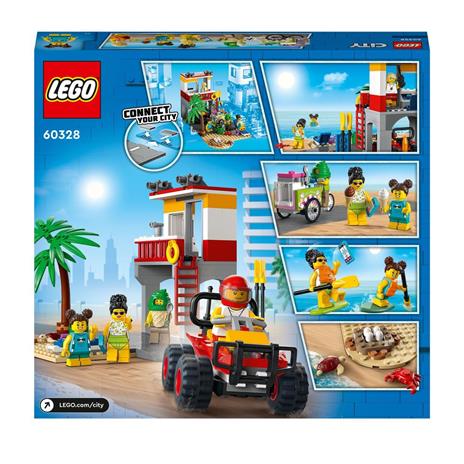 LEGO City 60328 Postazione del Bagnino, Set con ATV e Strada, Giocattoli Creativi, Idea Regalo, Giochi per Bambini e Bambine - 9