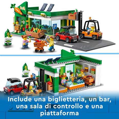LEGO City 60347 Negozio di Alimentari, con Carrello Elevatore, Frutta e Verdura Giocattolo, Giochi per Bambini dai 6 Anni - 3