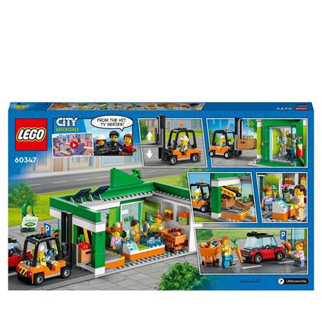 LEGO City 60347 Negozio di Alimentari, con Carrello Elevatore, Frutta e Verdura Giocattolo, Giochi per Bambini dai 6 Anni - 8
