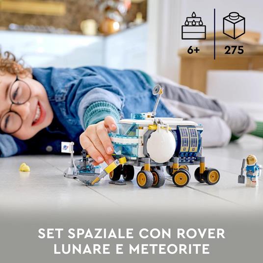 LEGO City 60348 Rover Lunare, Modello di Veicolo Spaziale Giocattolo, Base della NASA con 3 Minifigure di Astronauti - 2