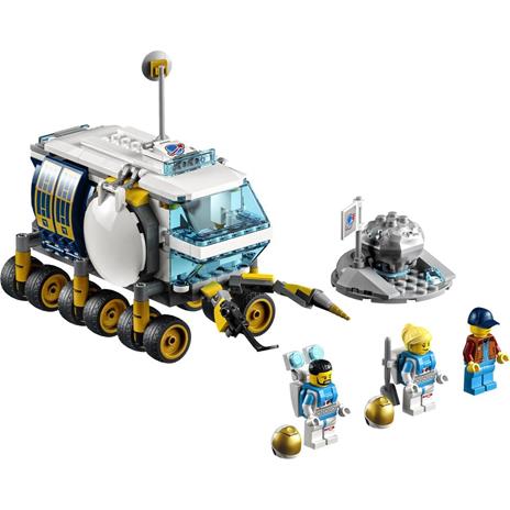 LEGO City 60348 Rover Lunare, Modello di Veicolo Spaziale Giocattolo, Base della NASA con 3 Minifigure di Astronauti - 7