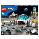 LEGO City 60350 Base di Ricerca Lunare, Centro Spaziale Giocattolo NASA con Veicolo Rover e 6 Minifigure di Astronauti
